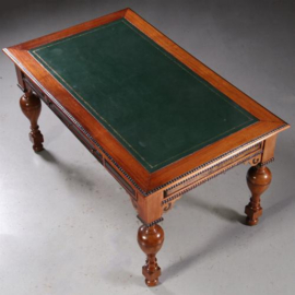 Antieke schrijftafel / Hollandse koloniale schrijftafel ca.1875 in palissander (No.780143)