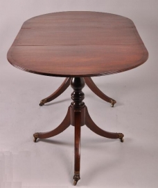 Antieke tafel / Engelse mahonie D-end table ca. 1930 (No.77180)