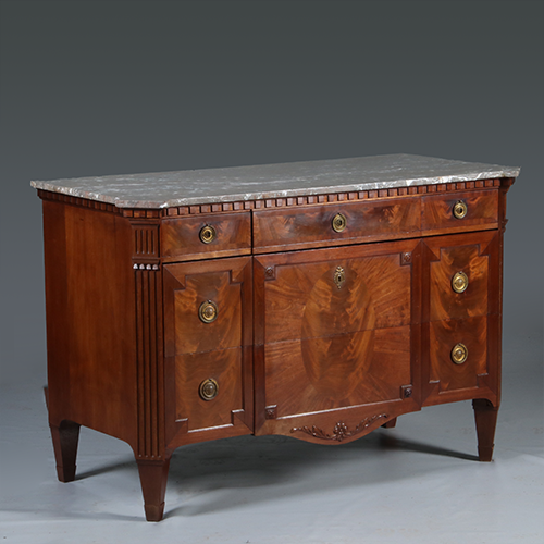 Grote Hollandse commode ca 1850 Louis Seize stijl gerestaureerd (No.291305)