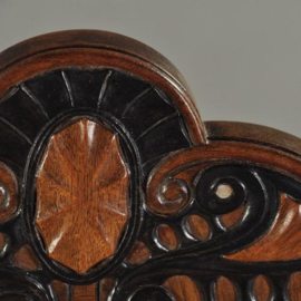Antieke stoelen /  4 Duitse art deco stoelen ca. 1915 met ebbenhout en parelmoer ingelegd (No.151223)