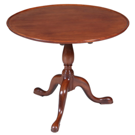 Engelse ronde Georgian mahonie bijzettafel wijntafel of kleine salontafel ca 1790 (No.461705)