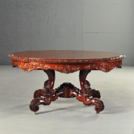 Antieke tafel / Horrix coulissentafel met naadloos dekblad tot 6 meter uitschuifbaar (No.110557)