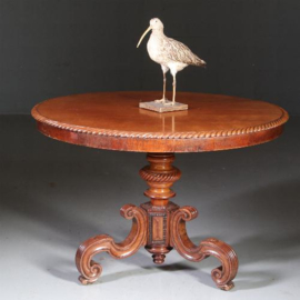 Antieke bijzettafels / Eetkamertafel / Ronde tafel biedermeier ca. 1830 (No.580625)