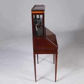 Damessecretaire met vitrine en rijk ingelegde schrijfklep (No.331505)