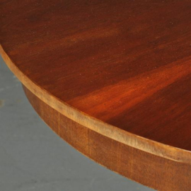Antieke tafel / Kleine ronde mahonie empire eetkamertafel ca. 1820 deel gepolychromeerd  (No.472063)