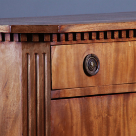 Blonde mahonie Louis Seize secretaire abattant ca. 1800 (No.280345)