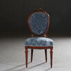 Antieke stoelen / stel van vier comfortabele stoelen  ca. 1890 (No.491653)