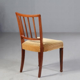 Antieke stoelen / Stel van 6  mahonie stoelen ca. 1925   gemerkt "Pander" incl. nieuwe bekleding naar wens (No.670442)