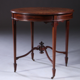 Salontafel in de hoge 19e eeuwse traditie, fraai ingelegd  door P E GANE - Artistic Furniture - ca 1900 (No.222160)