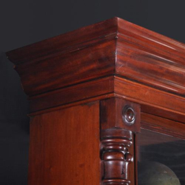 Antieke kast / Victoriaanse mahonie bibliotheekkast ca. 1860 met 6 deuren en 3 laden (No.943281)