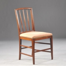 Antieke stoelen / Stel van 14 mahonie stoelen waarvan 2 met armleuningen ca. 1810 inclusief herstoffering naar wens (No.731403)