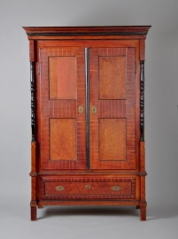 Antieke kast / Hollandse beschilderde 2-deurskast 1850 (No.86548)