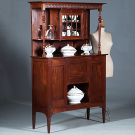 Strak en chique Hollands massief mahonie buffet ca 1895  (No.271725Z)