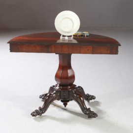 Antieke bijzettafels / Wandtafel demi lune palissander ±1860 (No.721316)