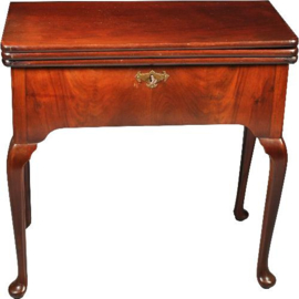 Antieke bijzettafels / Speeltafel en schaaktafel met bureau en lezenaar Rococo ca. 1755 (No.181662)