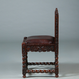 Koloniale stoel ca 1700 incl bekleding naar wens  (No.280305)