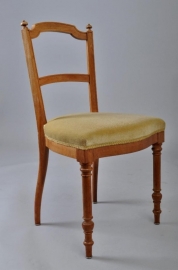Antieke eetkamerstoelen / 6 notenhouten stoelen ca. 1890 (No.87116)