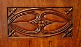 Antieke kast / Art Nouveau kast in teakhout ca. 1900 (No.76189)