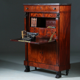 Empire secretaire abattant of klep secretaire mahonie 1825  (No.701116)