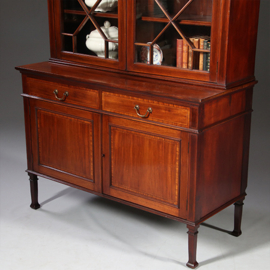 Antieke servies of boekenkast gestempeld Maple and Co ca. 1890 Engeland (No.910825)
