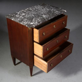 Antiek ladenkast / mahonie commode met marmer blad ca. 1910 (No.732516)