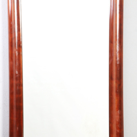 Monumentale spiegel Louis Phillipe ca 1840 mahonie, drie delig (No.931110)