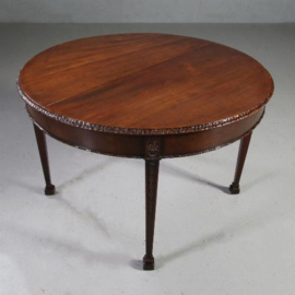 Antieke tafels / Engelse Edwardian uittrektafel met 2 inlegbladen ca. 1900 mahonie (No.812127)