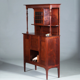 Strak en chique Hollands massief mahonie buffet ca 1895  (No.271725Z)