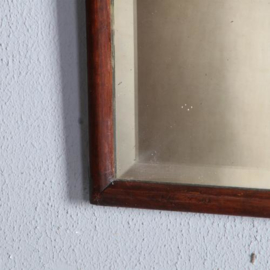 Antieke spiegels / Soester spiegel met afneembare kroon ca. 1820 notenhout (No.582621)