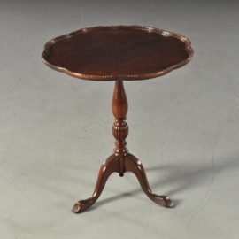 Antieke bijzettafels / Wijntafel / lampetafel ca. 1915 in massief mahonie (No.113291)