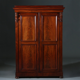 Victoriaans garderobe kast of "kapstok met deuren" praktisch interieur  ca 1870 [No.270115)