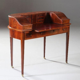 Antieke bureaus / Carlton House desk in mahonie Mid Victorian  ±1870 vrijstaand (No.841267)