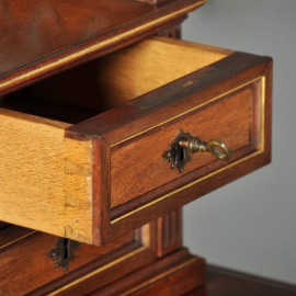 Antieke bureaus / Zeer elegant Frans dames bureautje metbijbehorende stoel ca. 1875 (No.992025)