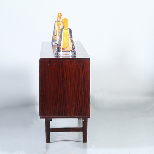 Vintage Dressoir door Fristho in palissander met grote bar  2 laden en 3 deuren ca 1965 (No.301860)