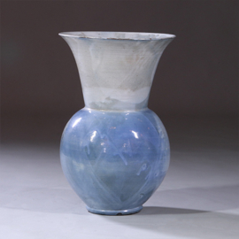Grote bolle vaas met wijde kraag De Rijn Leiderdorp jaren '30 (No.651511)