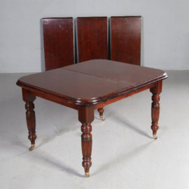 Antieke tafels / Engelse pull out of coulissentafel in mahonie ca. 1875 voor 12 personen (No.651519)