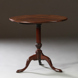 Massief mahonie Georgian Tilttoptable ca 1810  (No.950125)