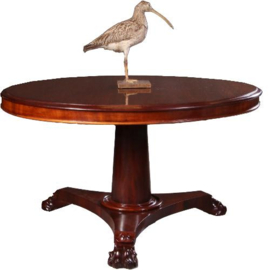 Antieke tafel / Engelse Tilttop salontafel in de oude hoogte ca.1840 smetteloos gepolitoerd. (No.MMTN04)