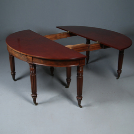 Transformeerbaar van Wandtafel tot coulissetafel van 2,60 m Victoriaans ca 1865 (No.281410)