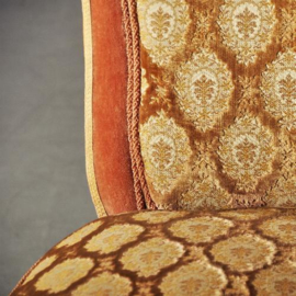 Antieke stoelen / Zeldzame impératrice ca. 1875 geheel bekleed en uitzonderlijk goed bewaard (No.123053)
