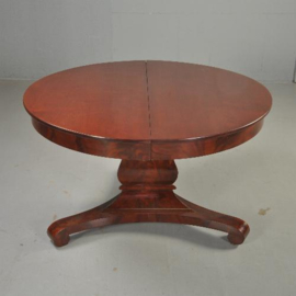 Antieke tafel / Hollandse mahonie coulissentafel  1820 tot max. 14 personen (No.501309)