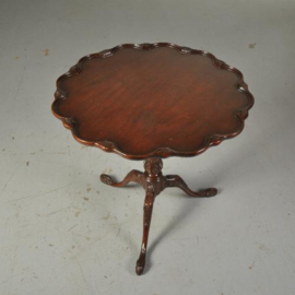 Antieke bijzettafels / Wijntafels / Engelse ronde mahonie tilttoptable ca. 1860 (No.511586)