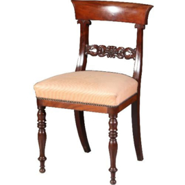 Antieke stoelen / Stel van 18 mahonie stoelen ca. 1930 incl. nieuwe bekleding naar wens (No.542442)