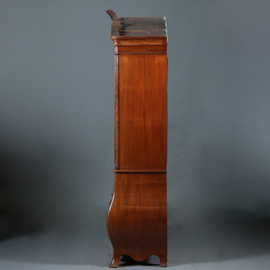 Blond mahonie gebogen kabinet  met bloemmahonie panelen ca 1840 [No.843058)