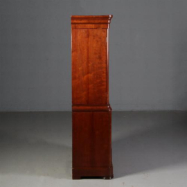 Antieke kast / Zeer klein Hollands kabinet biedermeier ca. 1820 in mahonie (No.770345)