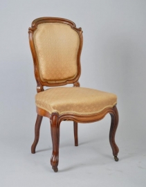 Antieke eetkamerstoelen / stel van 6 Hollandse palissander stoelen  ca. 1860 (No.87114)