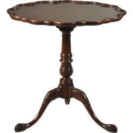 Antieke bijzettafels / Wijntafels / Engelse ronde mahonie tilttoptable ca. 1860 (No.511586)