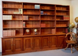 Antieke kast / Mahonie Boekenkast ca. 1920 (No.77136)