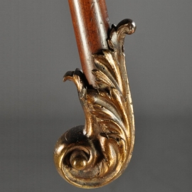 Antieke bijzettafels / Frankrijk, geparketeerde etagère  ca. 1850  met brons en inlegwerk. (No.632451)