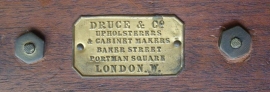 Antieke bureaus / Mahonie rolluikbureau "Druce & Co London" ca.1850 (No.78227)